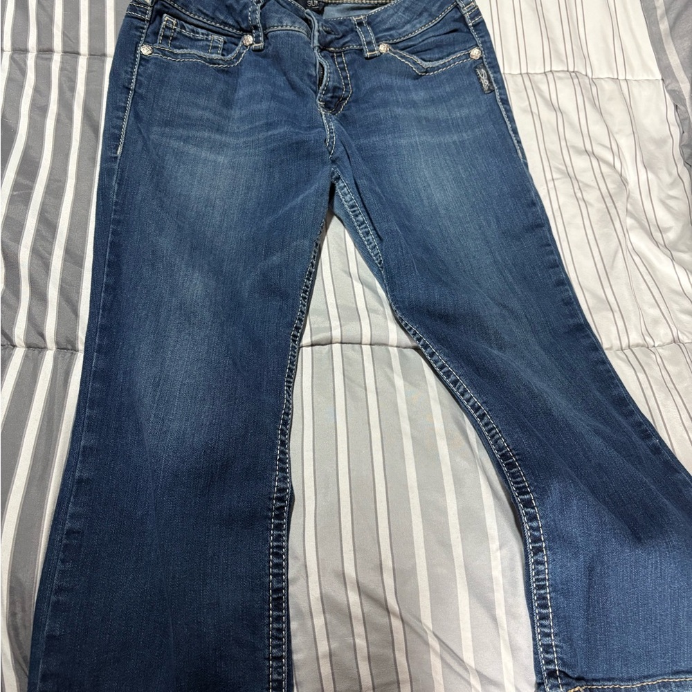 Silver Jeans Dark Blue Flare Women's Jeans